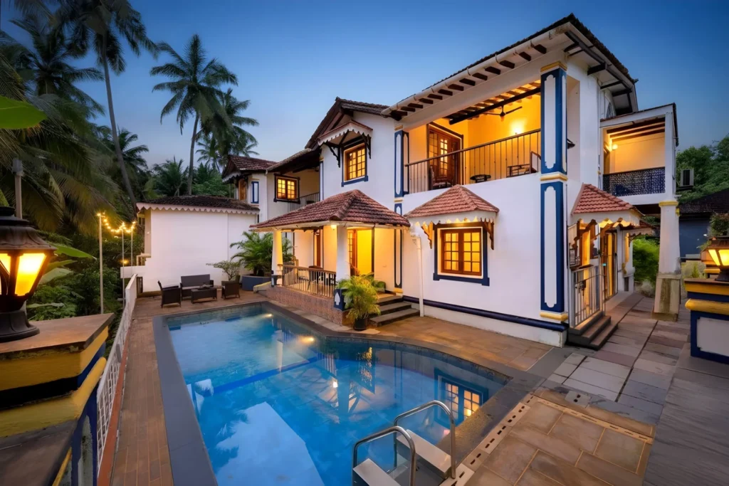 VODGA106 – 6 Bedroom Villa With Private Pool In North Goa