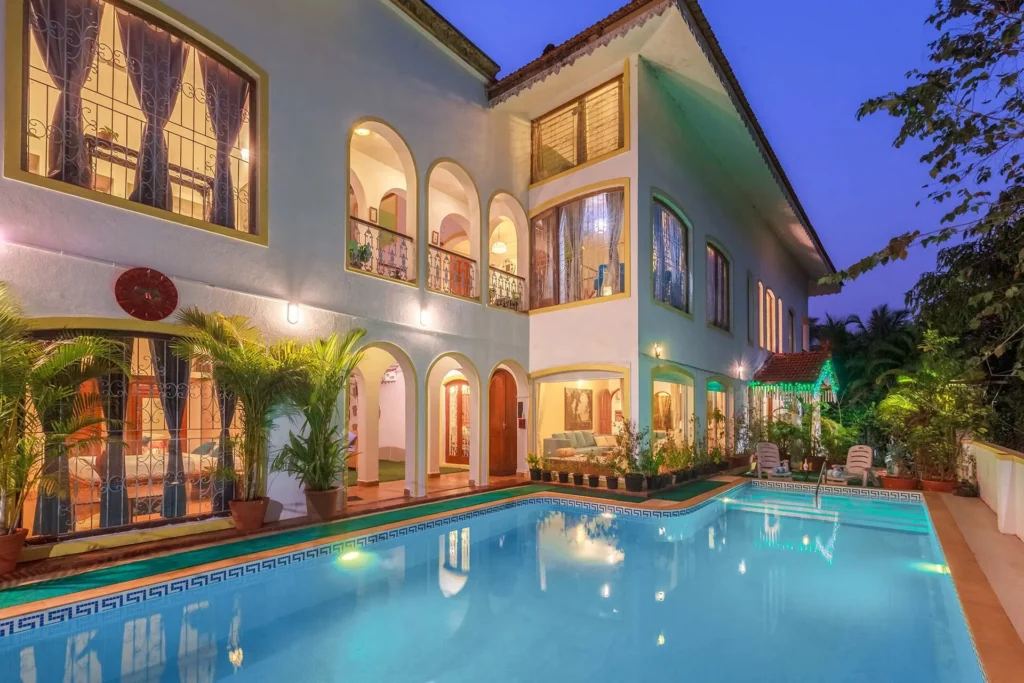 VODGA112 – 6 Bedroom Private Pool Villa In North Goa