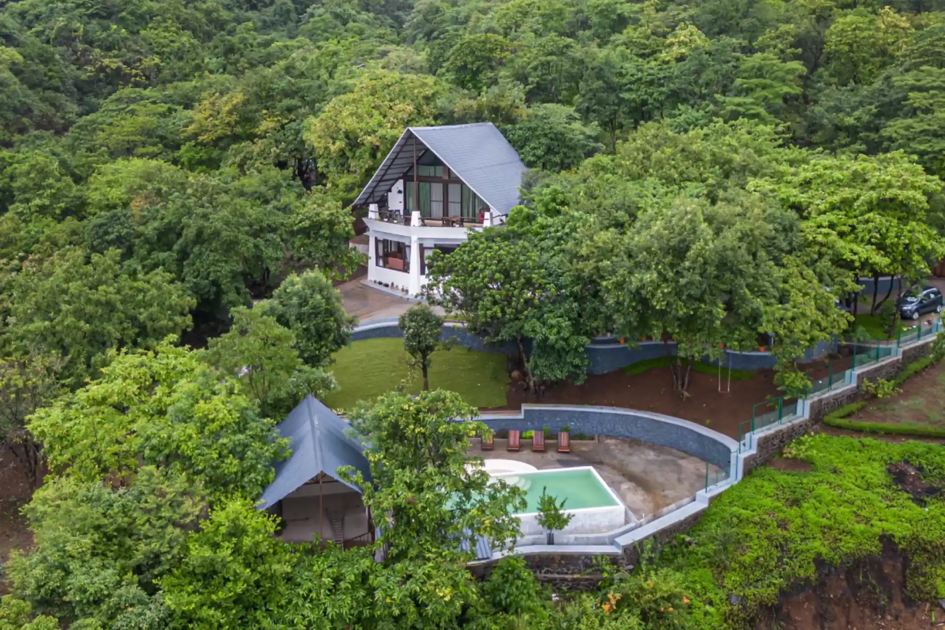 3 Bedroom Mountain View Cottage In Pawna - VODMH524-Pawna-banner